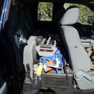 Fully loaded truck cab
