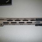 The free floating handguard installed