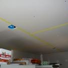 Taping the seams.
