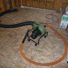 Insulation blower setup
