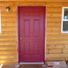 New cabin door, painted
