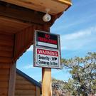 No trespassing sign