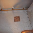 Hole cut for shower drain