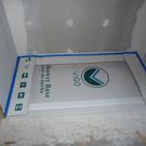 Backer board installed on built out wall
