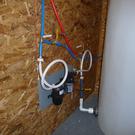 Supply lines to interior fixtures