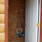 Plumbing in utility room