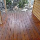 Sloppy porch stain