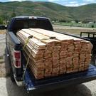 Siding loaded in the truck