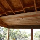 Using extra siding for a porch ceiling