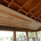 Using extra siding for a porch ceiling