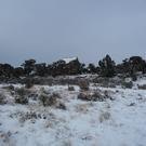 Arrival of winter at the cabin.