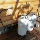 Dual 40lb propane tanks for heater