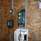 Wiring up the solar equipment