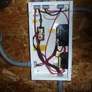 Disconnect box provides breakers/disconnects for inverter, PV in and PV out