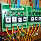 Current sensors on four of the relays